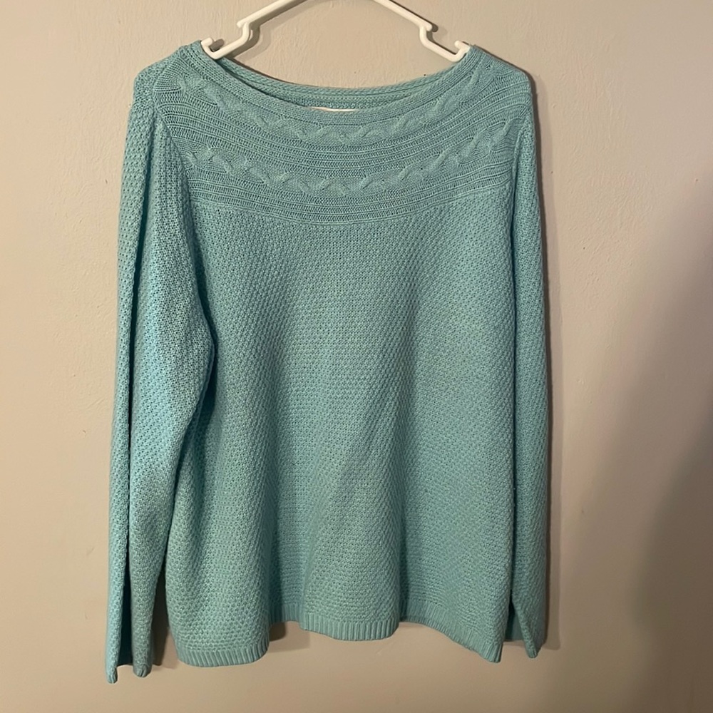 Blue knit sweater. Croft & Barrow size XXL